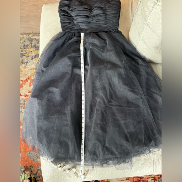 J Crew Black Tulle Pleated Bodice Aline Cocktail dress size 8 - Picture 6 of 9